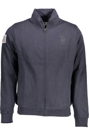 US POLO ASSN. MEN'S BLUE ZIP-UP SWEATSHIRT