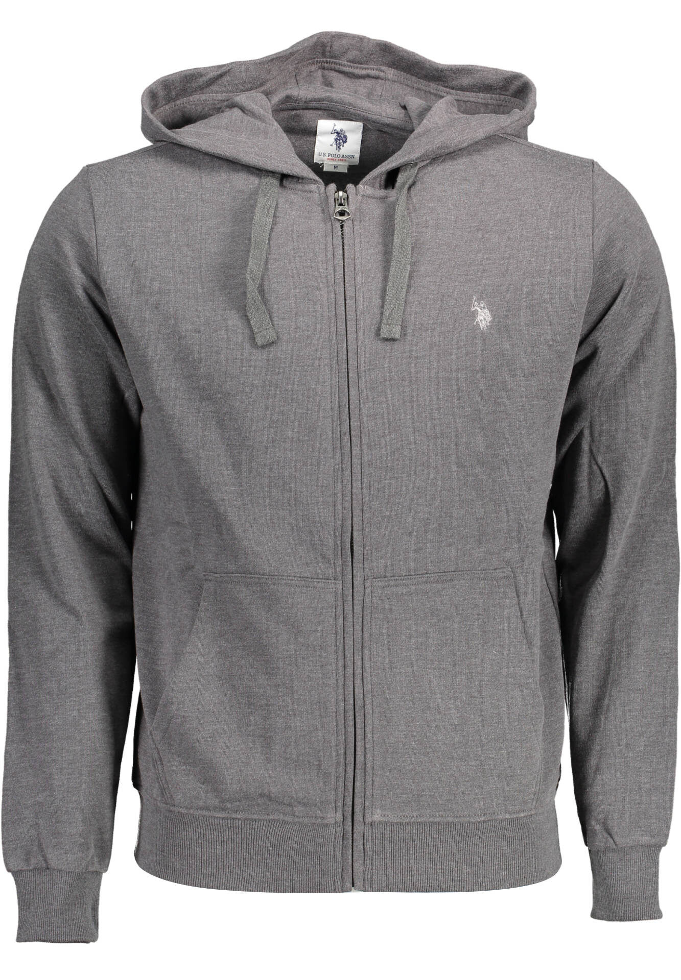US POLO ASSN. MEN'S GRAY ZIP-UP SWEATSHIRT
