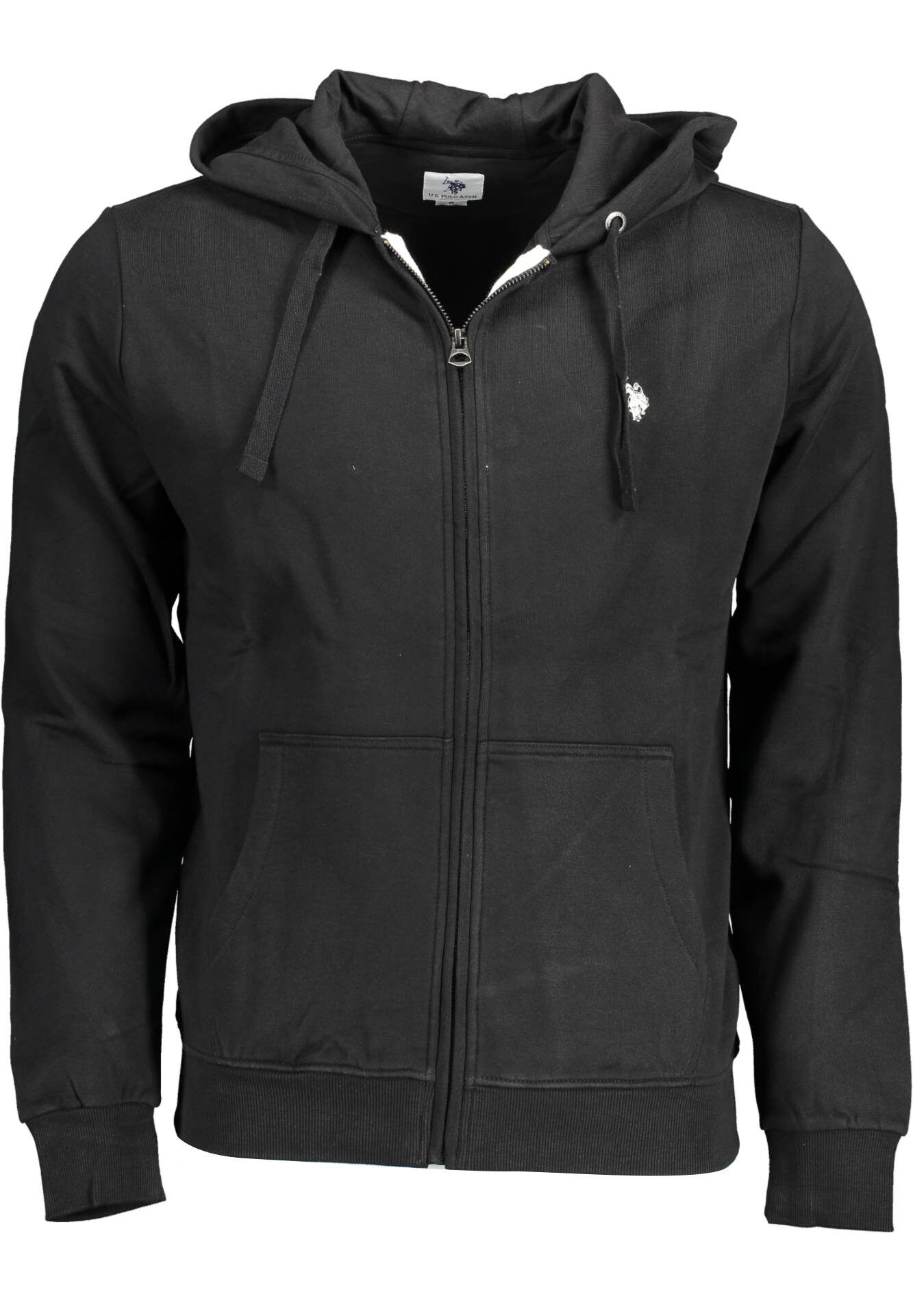 US POLO ASSN. MEN'S BLACK ZIP-UP SWEATSHIRT
