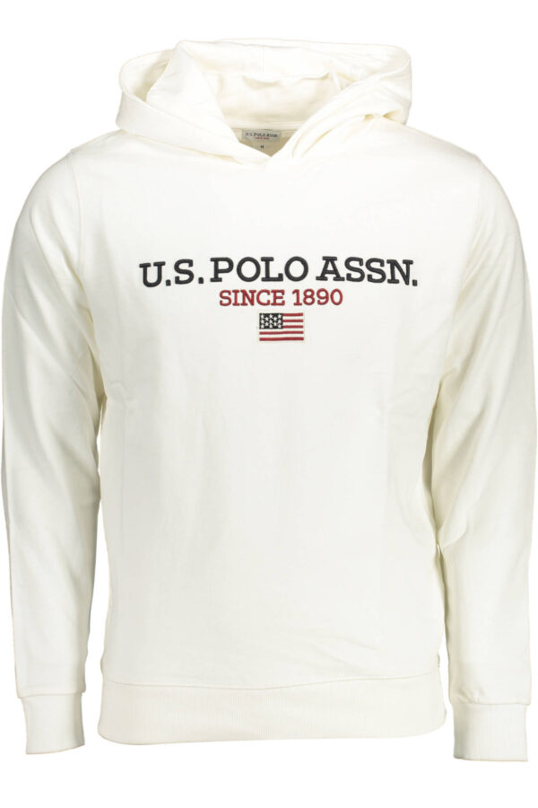 US POLO ASSN. BALTAS VYRIŠKAS DŽEMPERIS SU UŽTRAUKTUKU