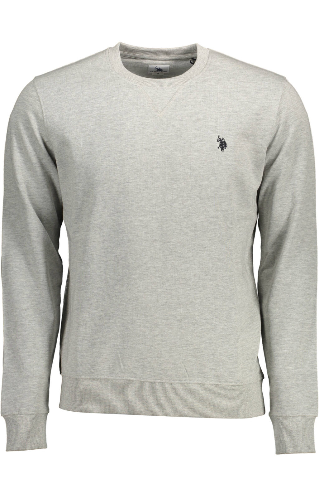uspolofelpasenzazipuomogrigio_1 US POLO ASSN. PILKAS VYRIŠKAS DŽEMPERIS SU UŽTRAUKTUKO