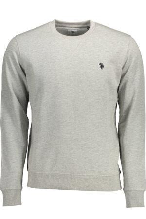 US POLO ASSN. MEN'S GRAY ZIP-UP SWEATSHIRT