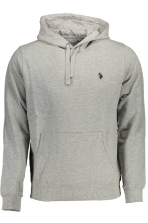 US POLO ASSN. MEN'S GRAY ZIP-UP SWEATSHIRT