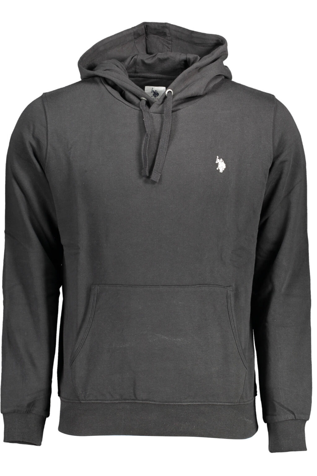 uspolofelpasenzazipuomonero_1 US POLO ASSN. JUODAS VYRIŠKAS DŽEMPERIS SU UŽTRAUKTUKU