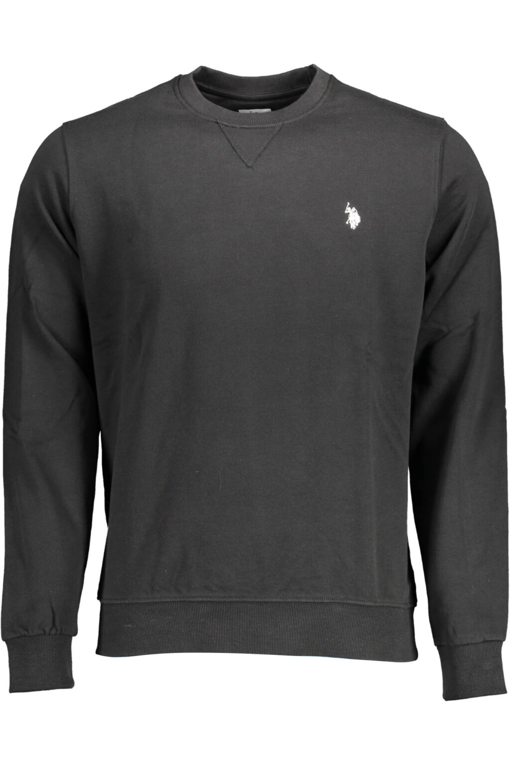 US POLO ASSN. JUODAS VYRIŠKAS DŽEMPERIS SU UŽTRAUKTUKU