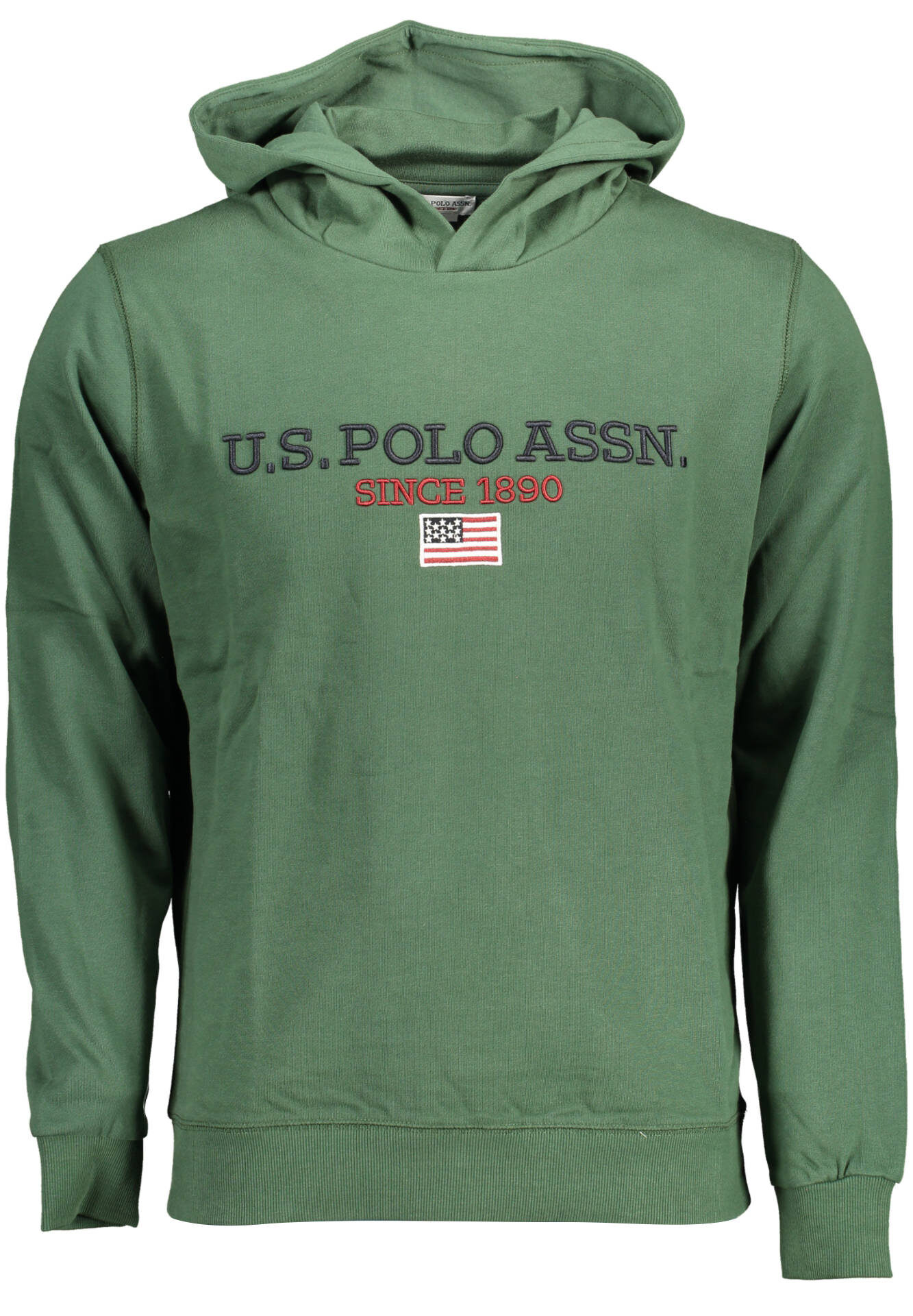 US POLO ASSN. MEN'S GREEN ZIP-UP SWEATSHIRT