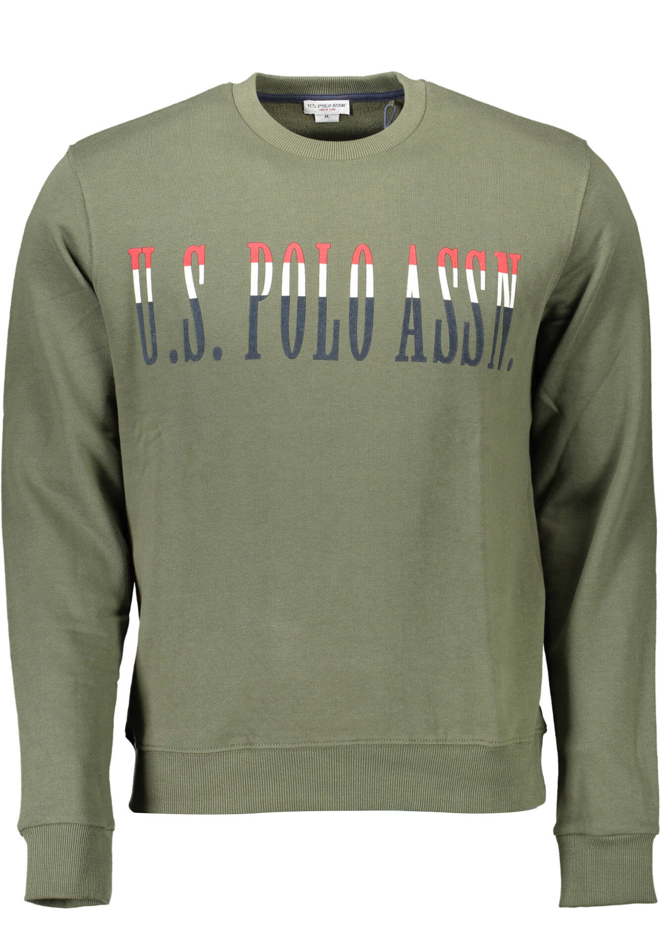 US POLO ASSN. MEN'S GREEN ZIP-UP SWEATSHIRT