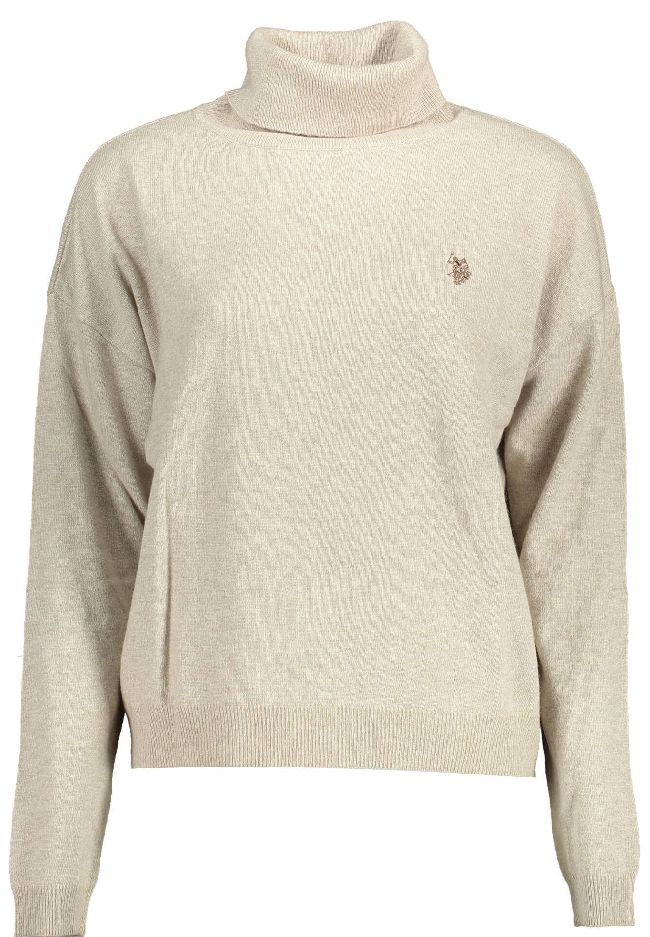 US POLO ASSN. WOMEN'S BEIGE TURTLENECK