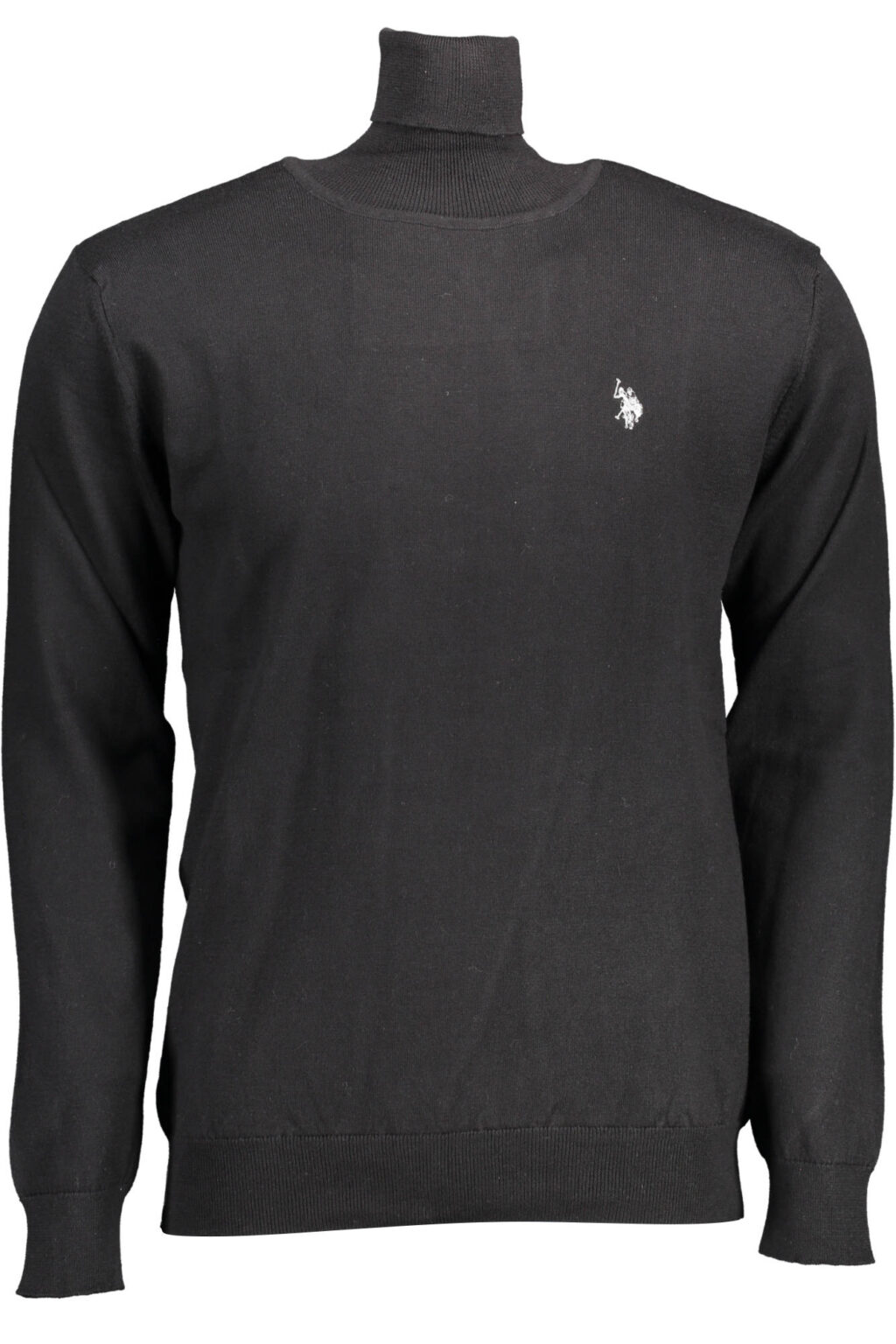 uspololupettouomonero_1 US POLO ASSN. JUODAS VYRIŠKAS MEGZTINIS AUKŠTU KAKLU
