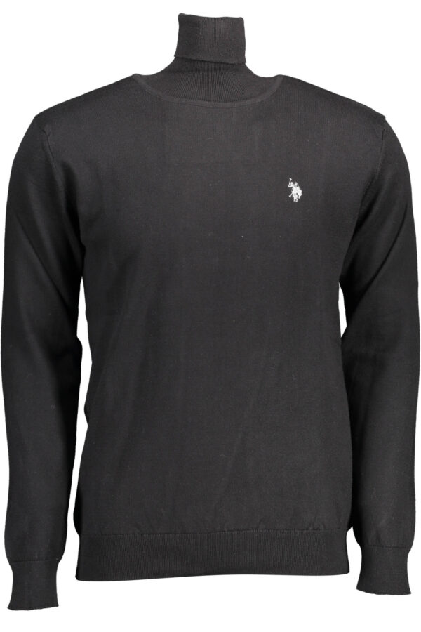 US POLO ASSN. JUODAS VYRIŠKAS MEGZTINIS AUKŠTU KAKLU