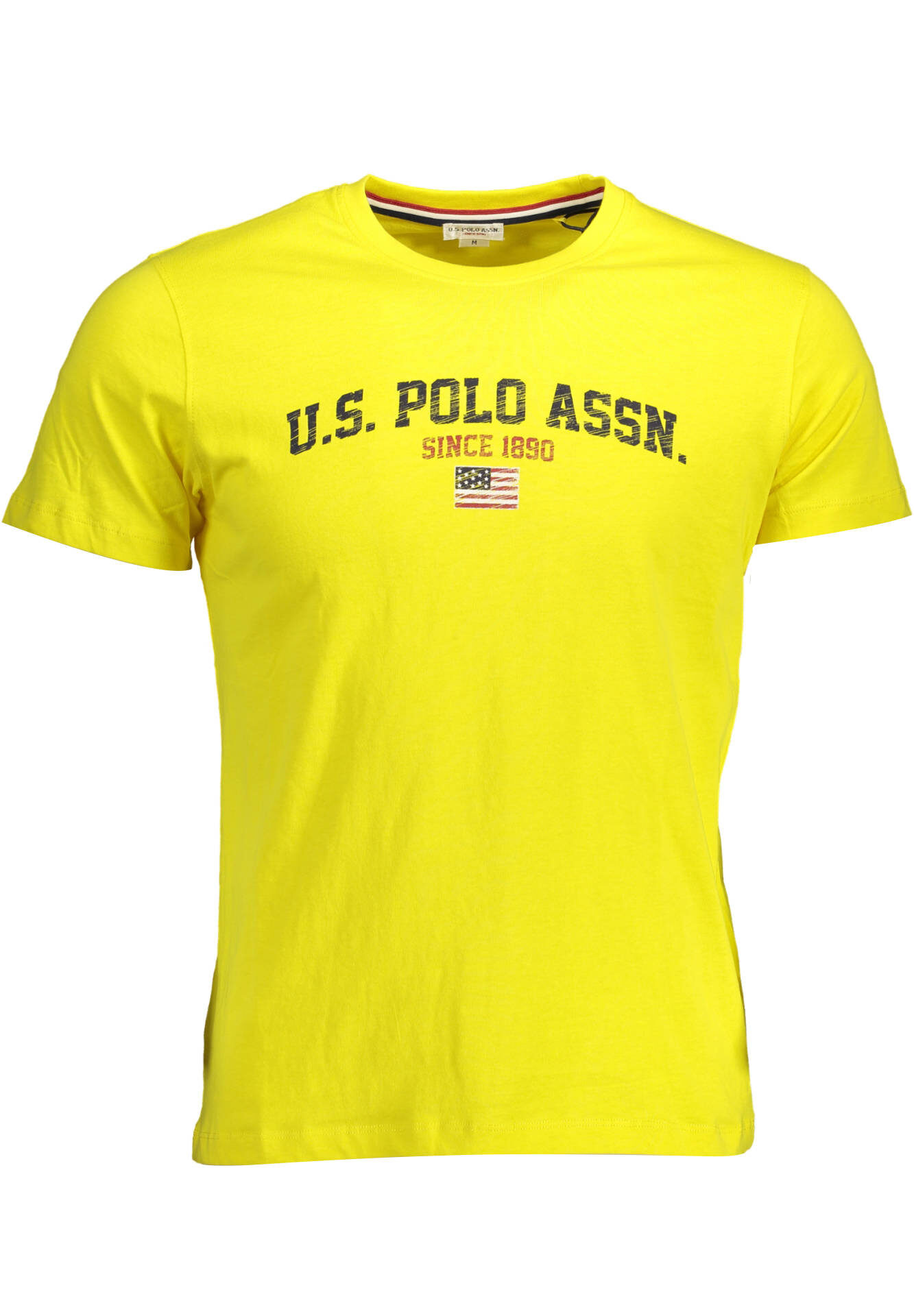 US POLO ASSN. MEN'S SHORT-SLEEVE T-SHIRT YELLOW