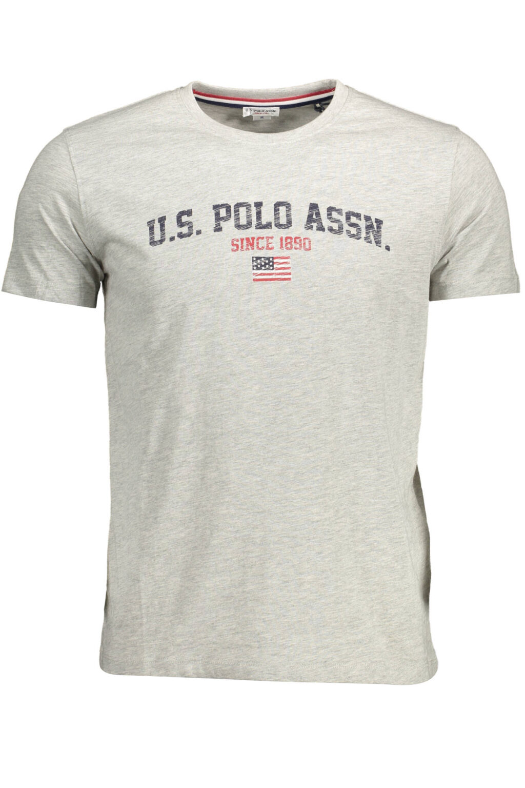 US POLO ASSN. vyriški marškinėliai trumpomis rankovėmis, pilki