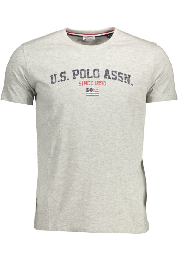 US POLO ASSN. vyriški marškinėliai trumpomis rankovėmis, pilki