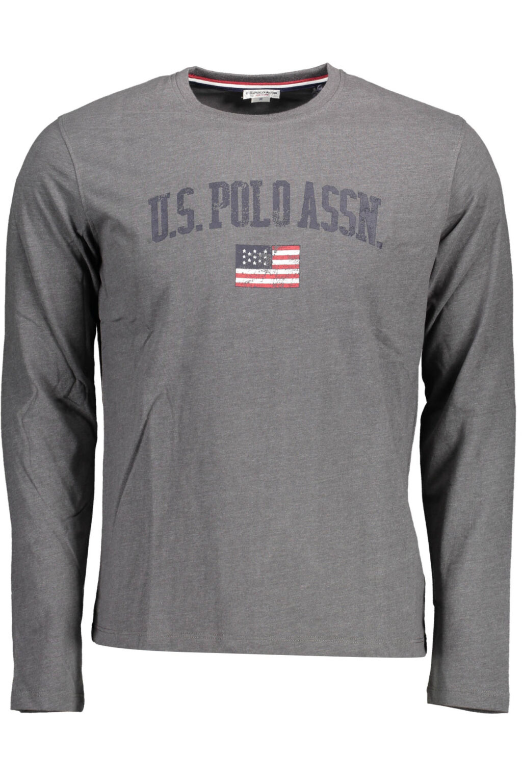US POLO ASSN. vyriški marškinėliai ilgomis rankovėmis, pilki
