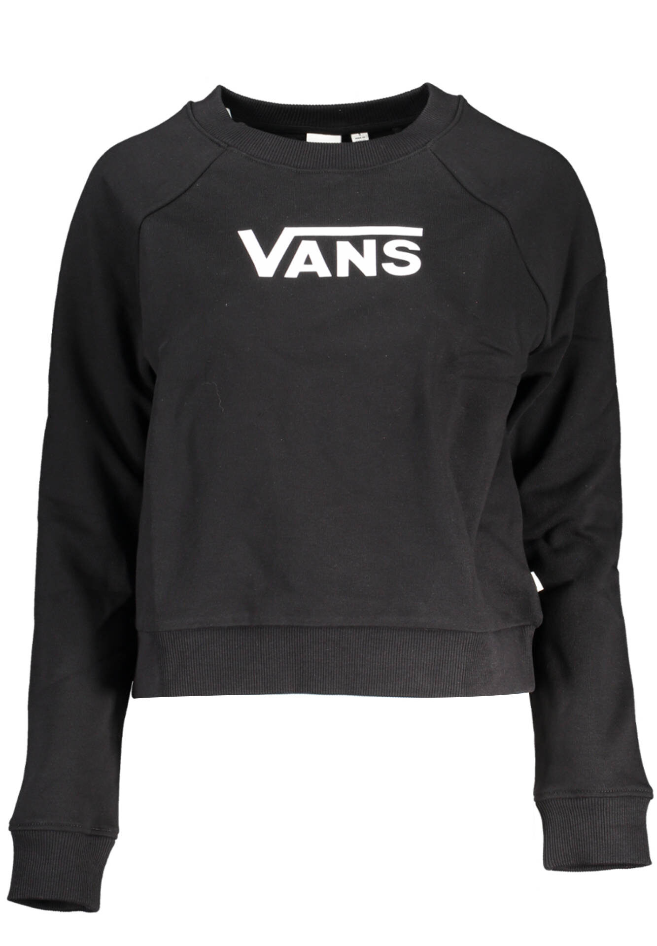 VANS BLACK WOMAN ZIPPED SWEATSHIRT