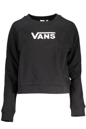 VANS juodas moteriškas džemperis su užtrauktuku