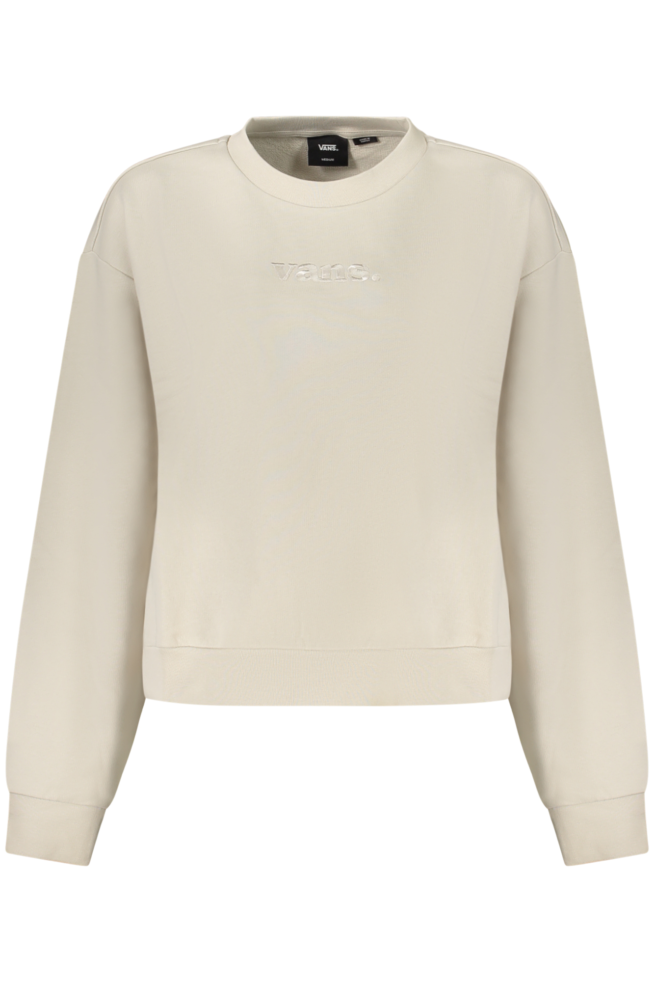 VANS WOMEN'S ZIP-UP SWEATSHIRT IN BEIGE VANS WOMEN'S ZIP-UP SWEATSHIRT IN BEIGE