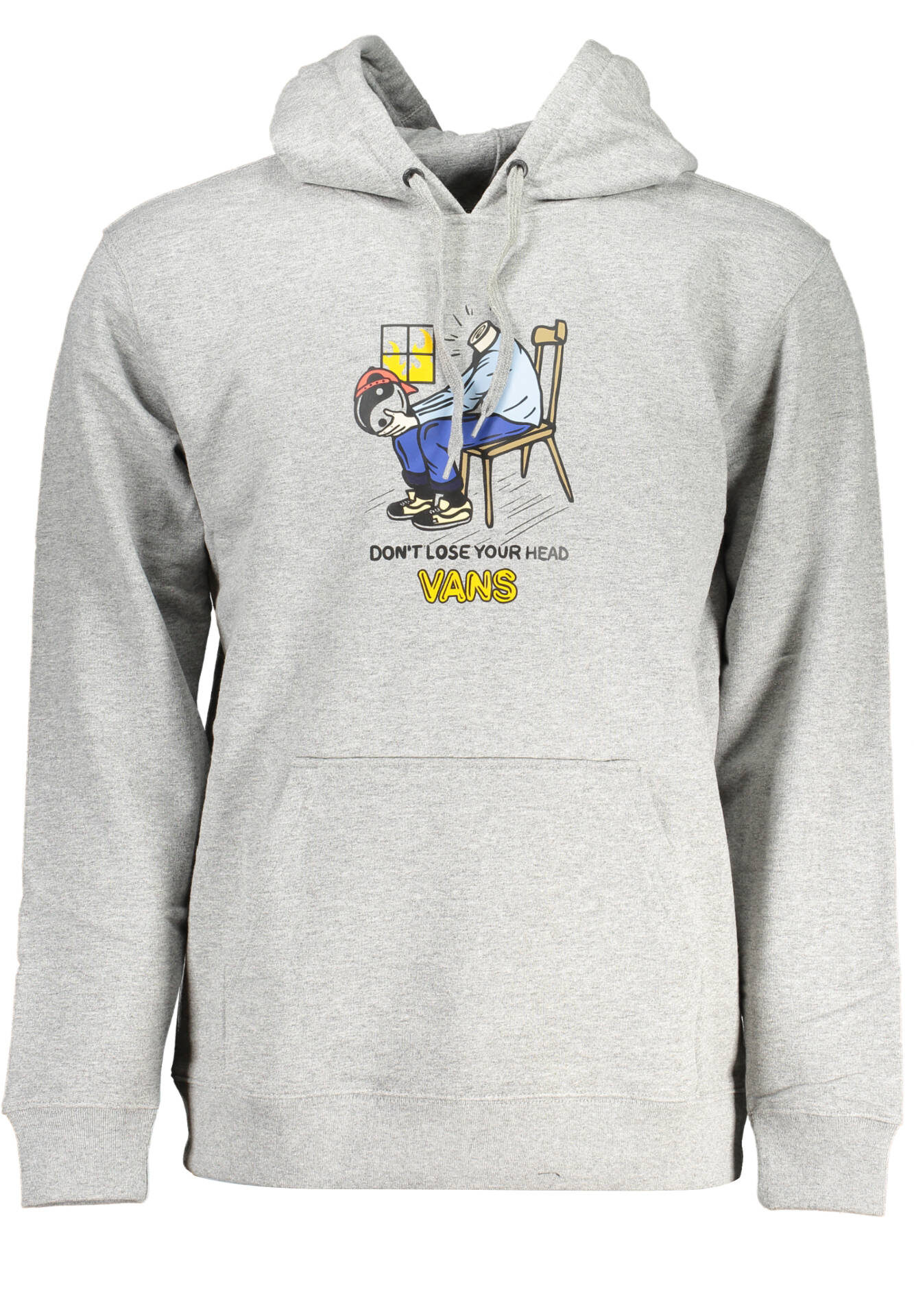 VANS SWEATSHIRT WITHOUT ZIP GRAY MAN