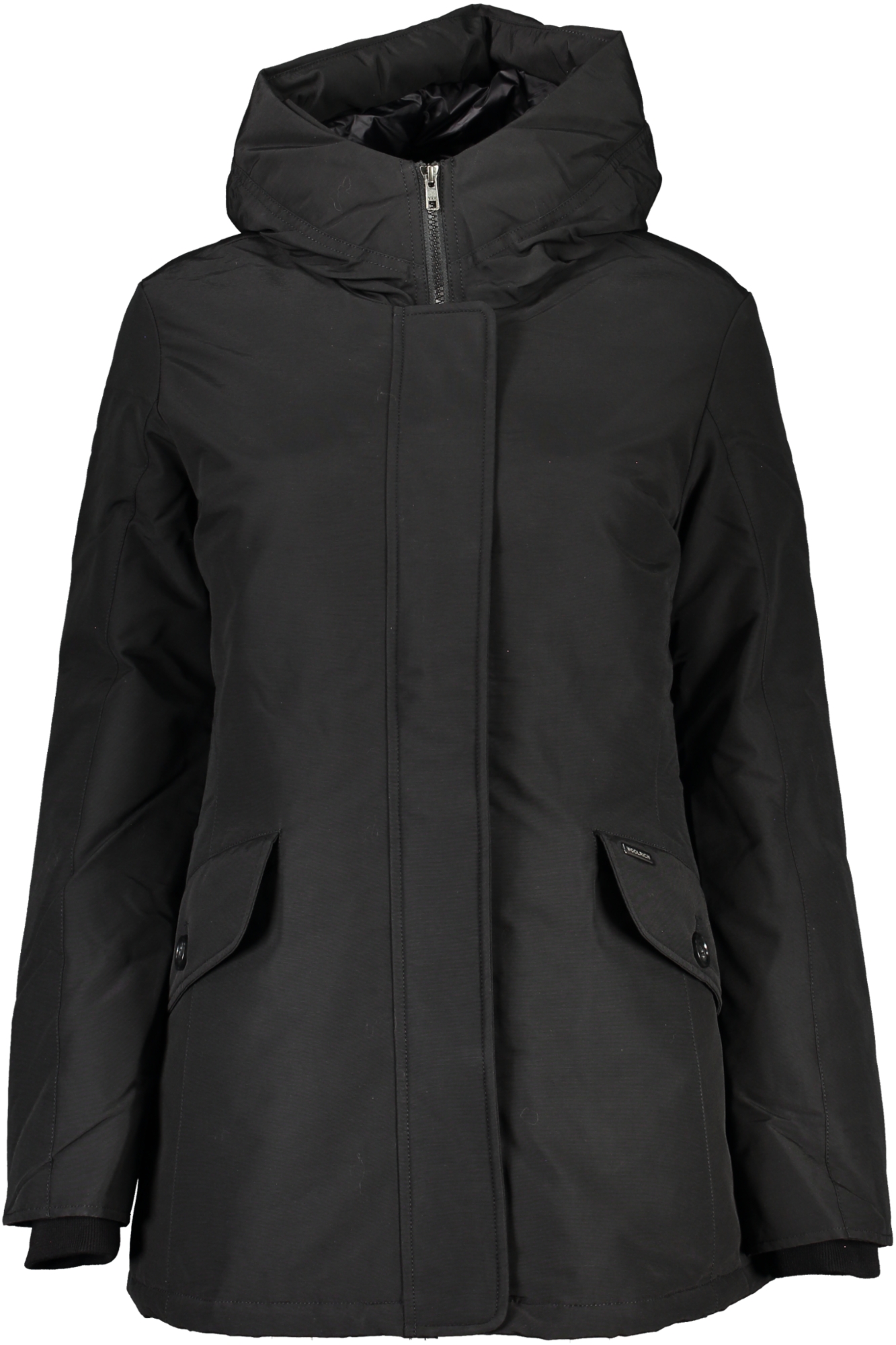 WOOLRICH juoda moteriška striukė WOOLRICH juoda moteriška striukė