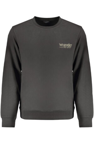 WRANGLER MEN'S BLACK ZIP-UP SWEATSHIRT