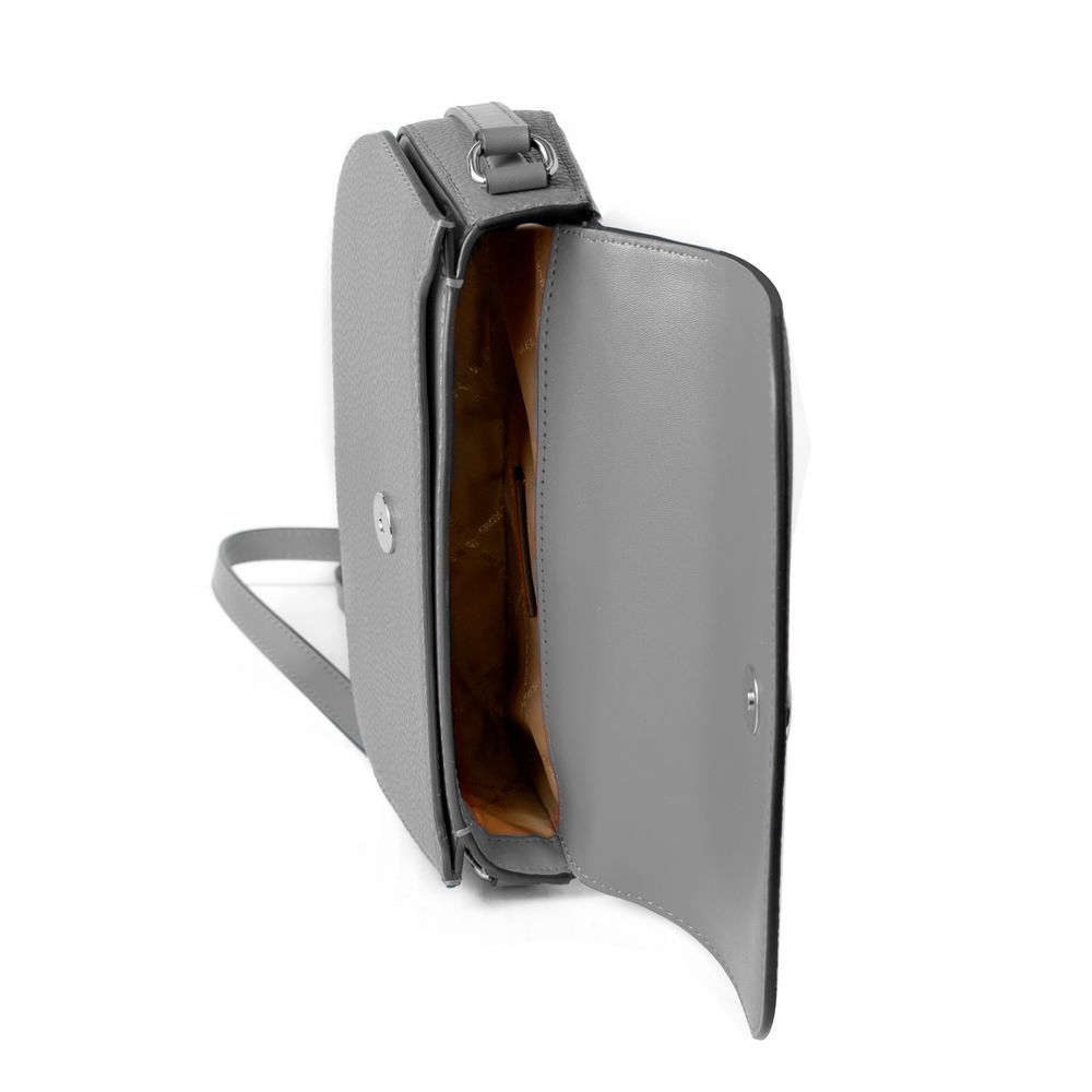 Michael Kors Gray Leather Crossbody Bag Michael Kors Gray Leather Crossbody Bag - Image 3