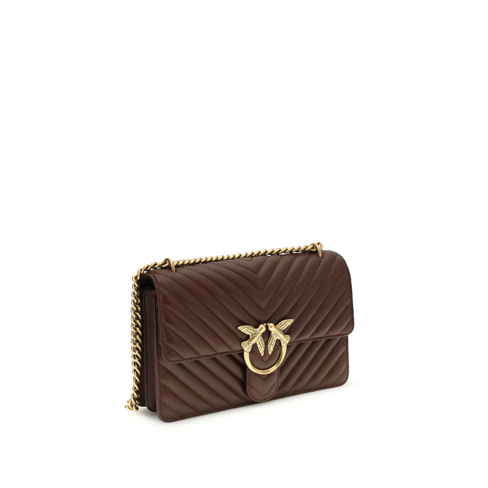 PINKO Brown Calf Leather Bos Taurus Shoulder Bag PINKO Brown Calf Leather Bos Taurus Shoulder Bag - Image 2