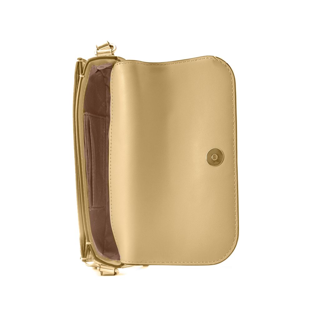 Michael Kors Gold Leather Crossbody Bag Michael Kors Gold Leather Crossbody Bag - Image 3