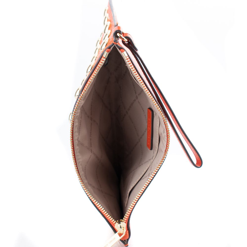 Michael Kors Orange Leather Clutch Bag Michael Kors Orange Leather Clutch Bag - Image 3