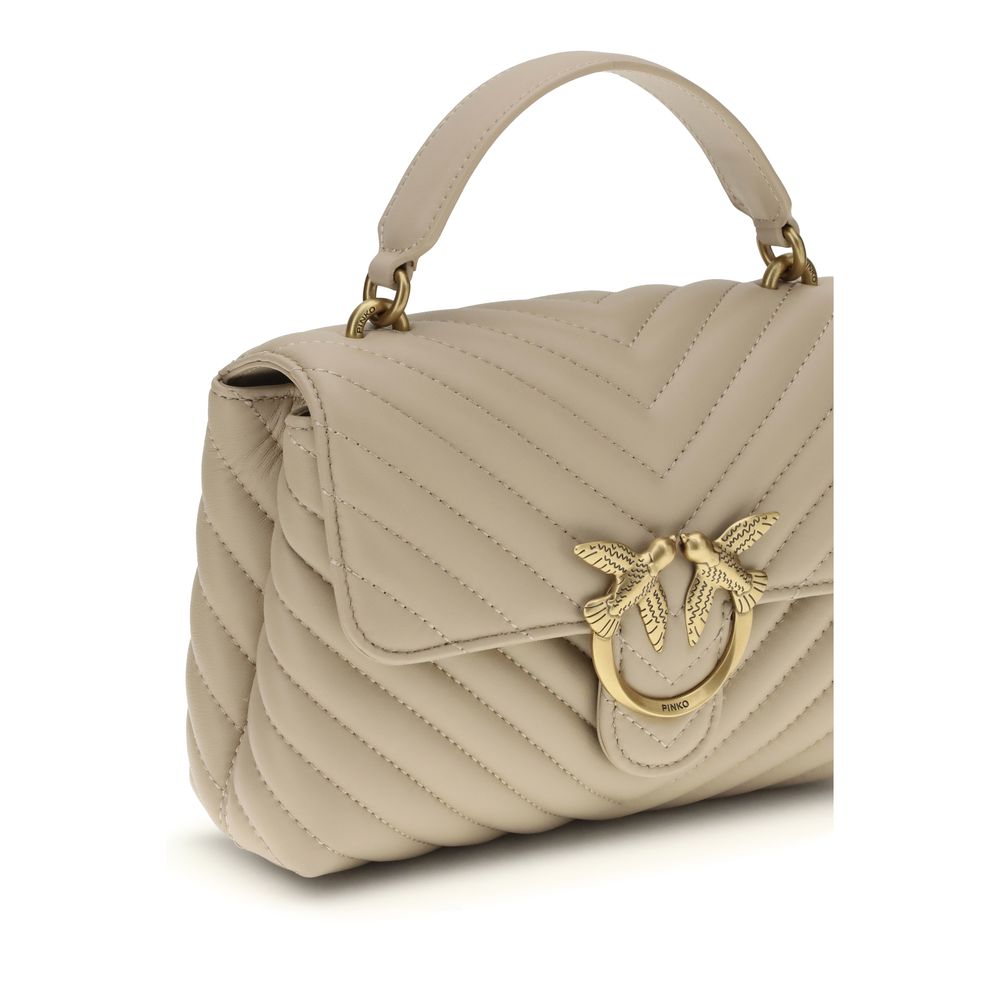 PINKO Beige Calf Leather Bos Taurus Handbag PINKO Beige Calf Leather Bos Taurus Handbag - Image 4