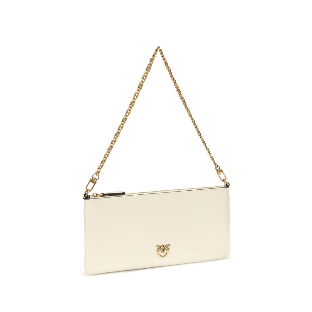 PINKO White Calf Leather Bos Taurus Shoulder Bag PINKO White Calf Leather Bos Taurus Shoulder Bag - Image 2