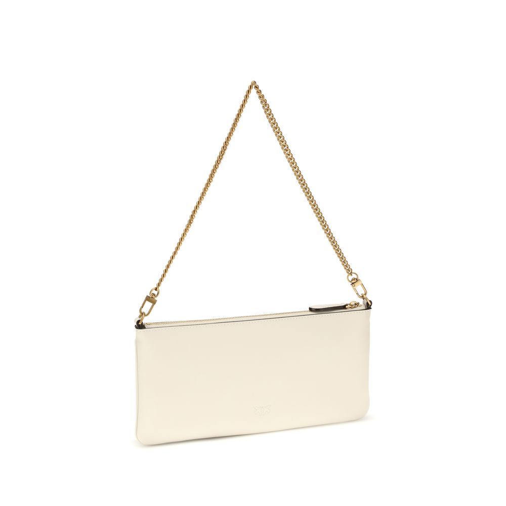 PINKO White Calf Leather Bos Taurus Shoulder Bag PINKO White Calf Leather Bos Taurus Shoulder Bag - Image 3