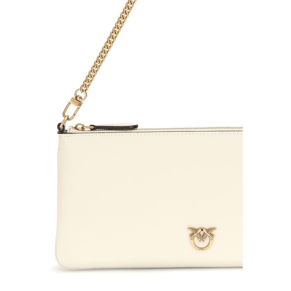 PINKO White Calf Leather Bos Taurus Shoulder Bag PINKO White Calf Leather Bos Taurus Shoulder Bag - Image 4