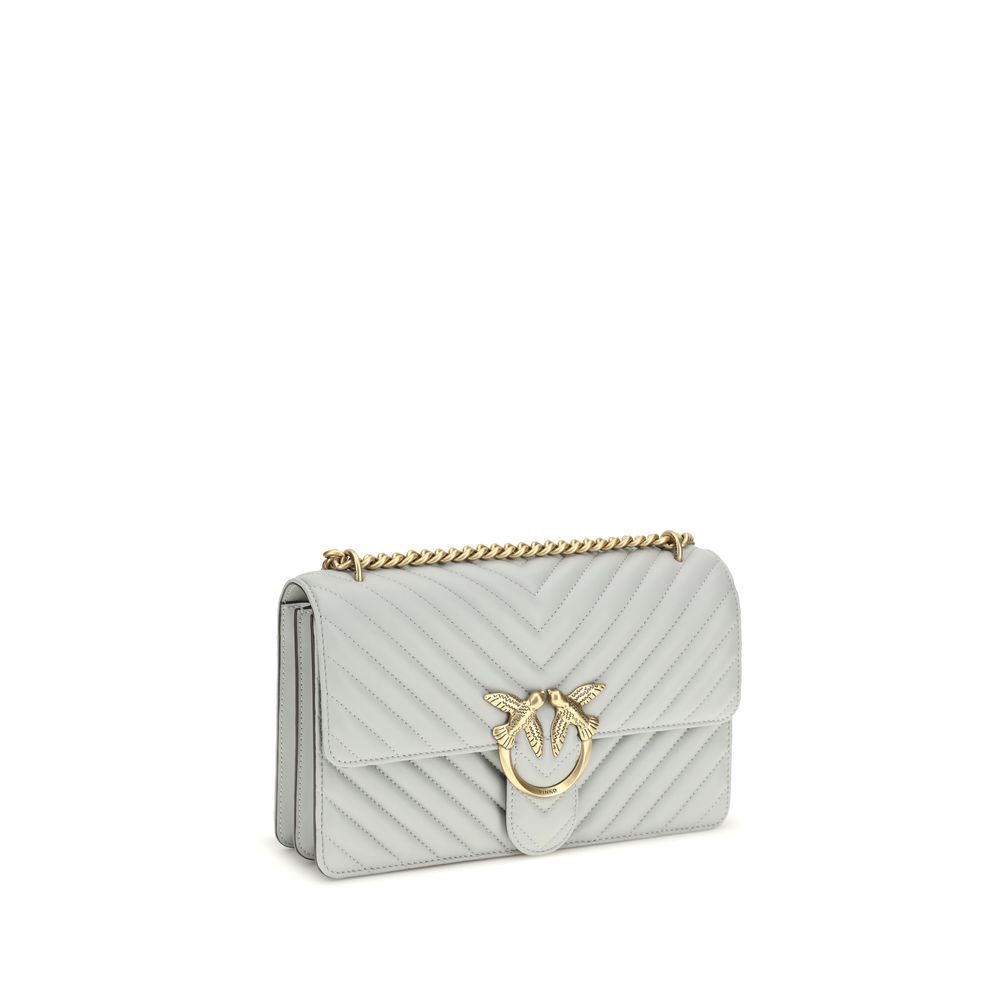 PINKO Gray Calf Leather Bos Taurus Shoulder Bag PINKO Gray Calf Leather Bos Taurus Shoulder Bag - Image 2