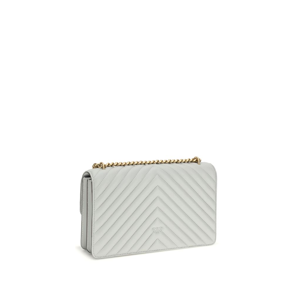 PINKO Gray Calf Leather Bos Taurus Shoulder Bag PINKO Gray Calf Leather Bos Taurus Shoulder Bag - Image 3