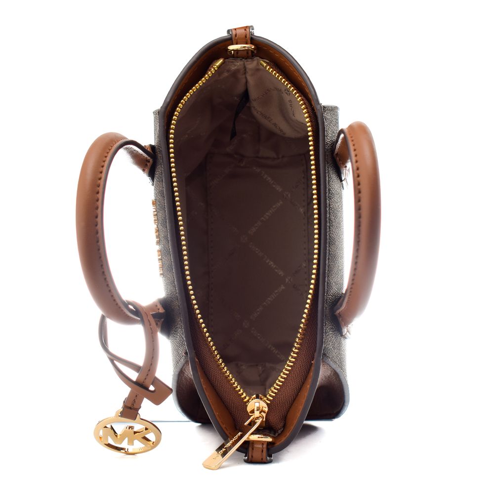 Michael Kors Brown Canvas Handbag Michael Kors Brown Canvas Handbag - Image 3
