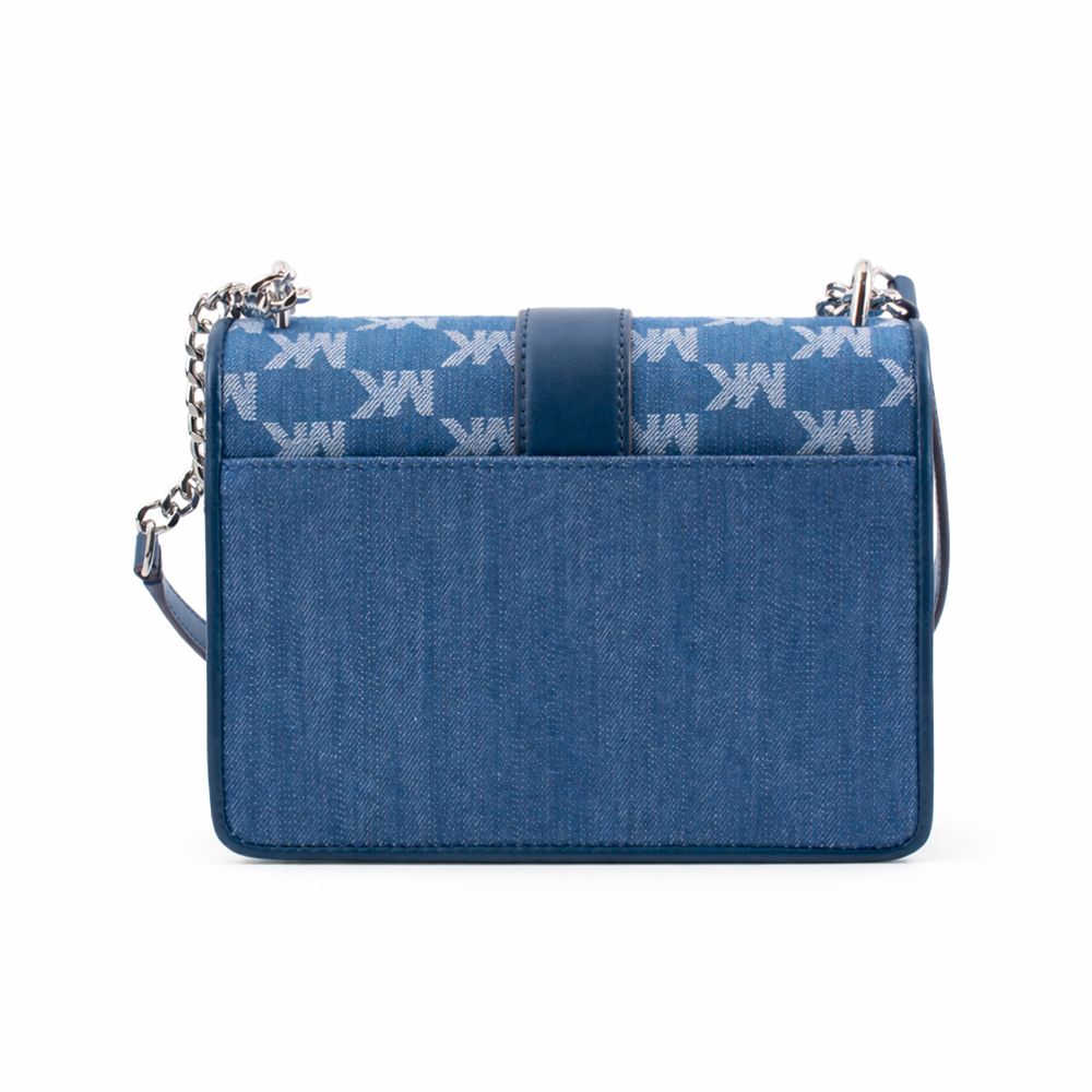 Michael Kors Blue Canvas Crossbody Bag Michael Kors Blue Canvas Crossbody Bag - Image 2