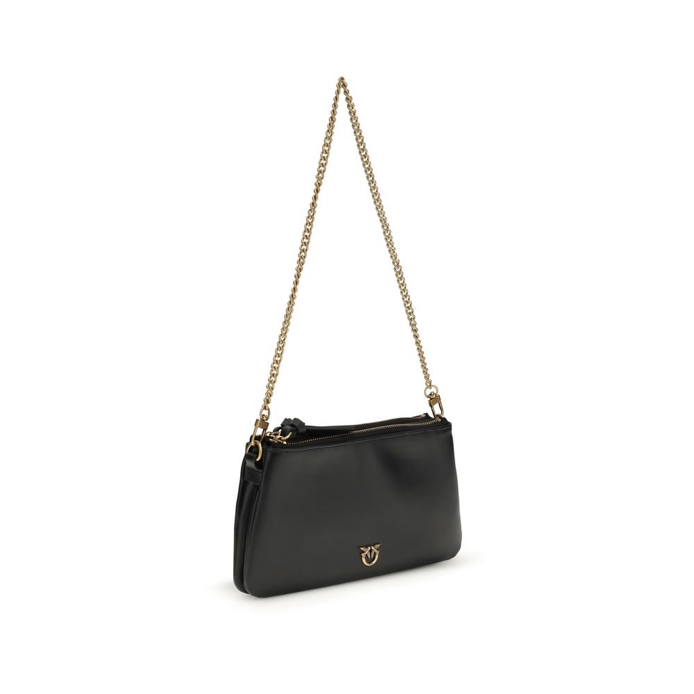 PINKO Black Calf Leather Bos Taurus Shoulder Bag PINKO Black Calf Leather Bos Taurus Shoulder Bag - Image 2