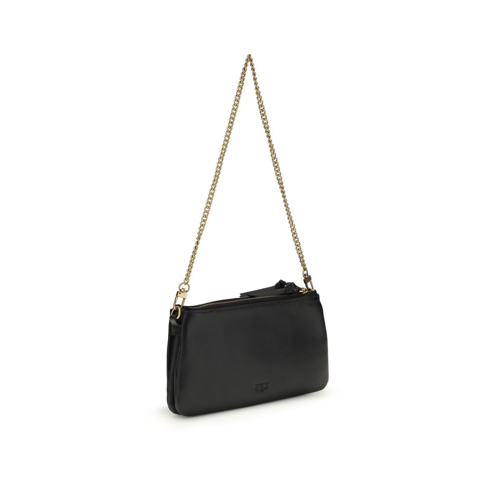 PINKO Black Calf Leather Bos Taurus Shoulder Bag PINKO Black Calf Leather Bos Taurus Shoulder Bag - Image 3
