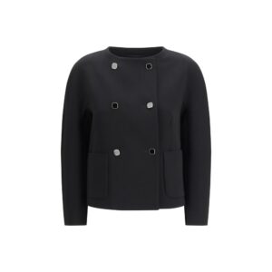Max Mara Black Triacetate Coat