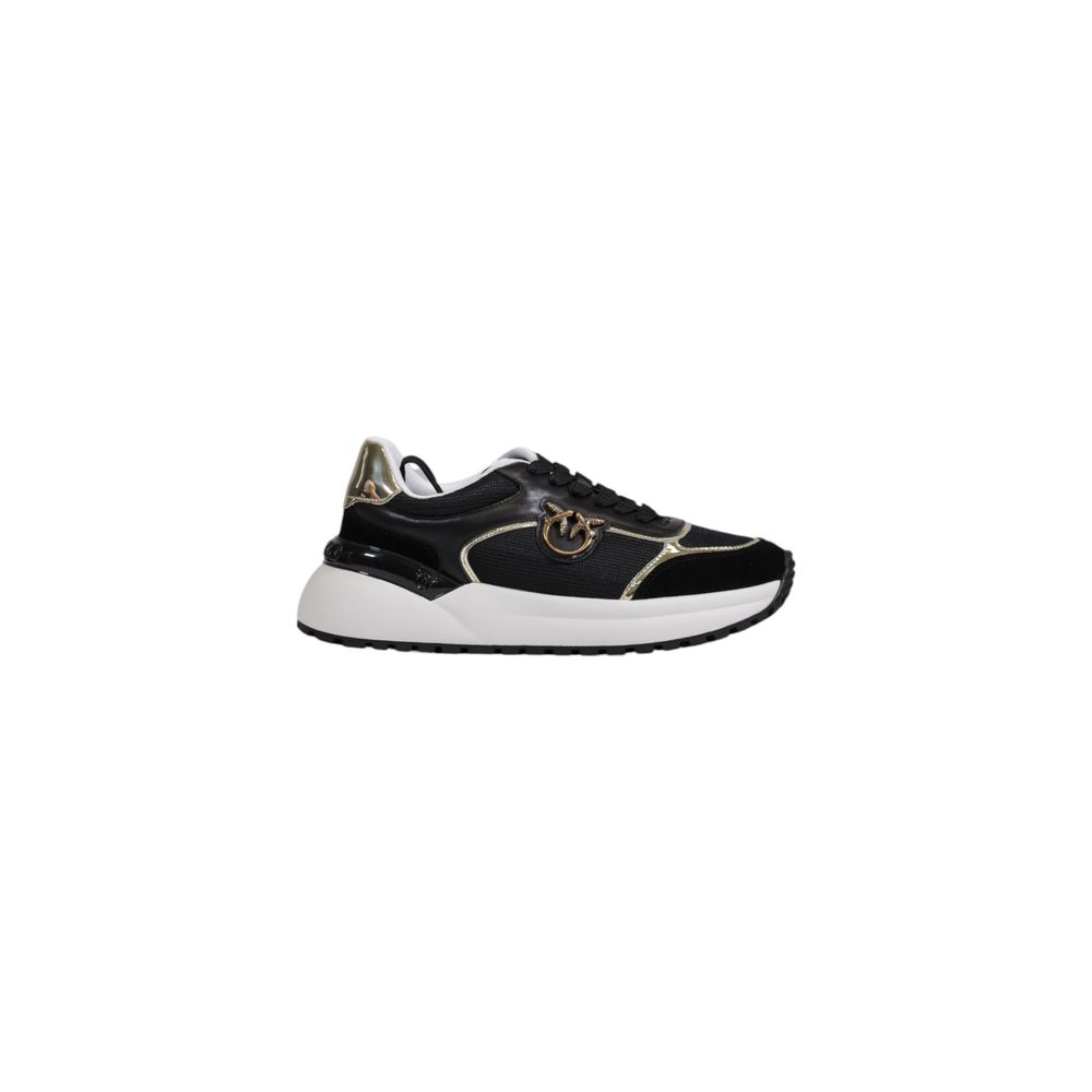 PINKO Black Leather Low Top Sneakers PINKO Black Leather Low Top Sneakers