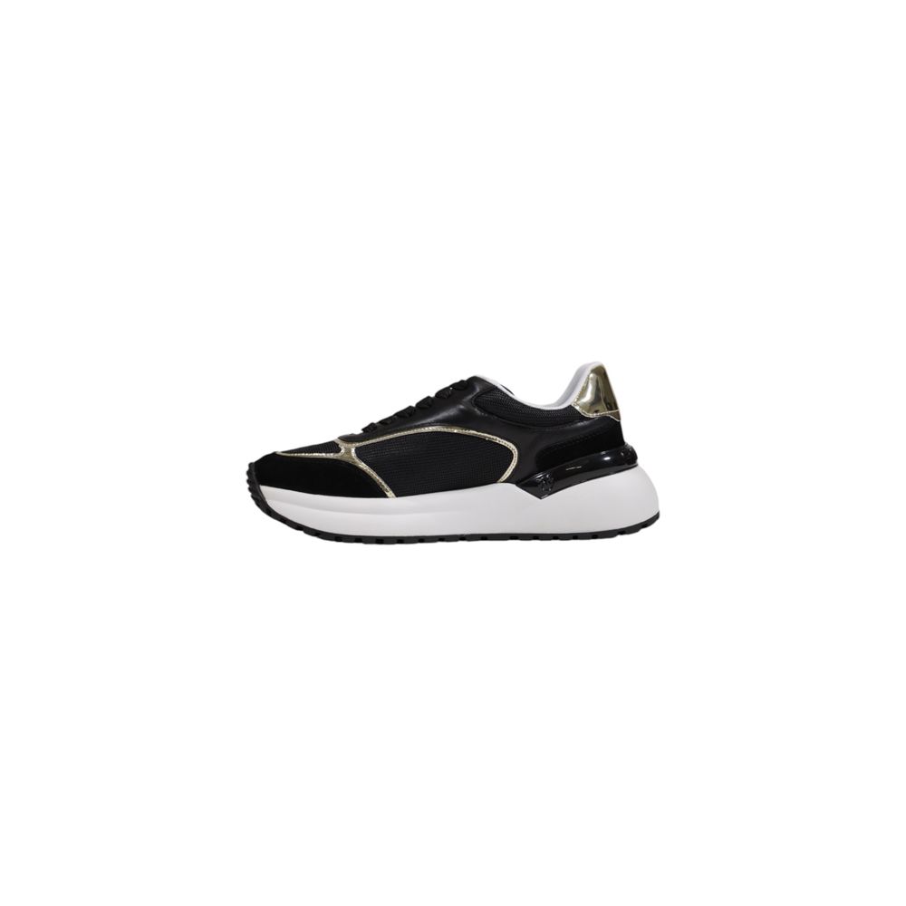PINKO Black Leather Low Top Sneakers PINKO Black Leather Low Top Sneakers - Image 3