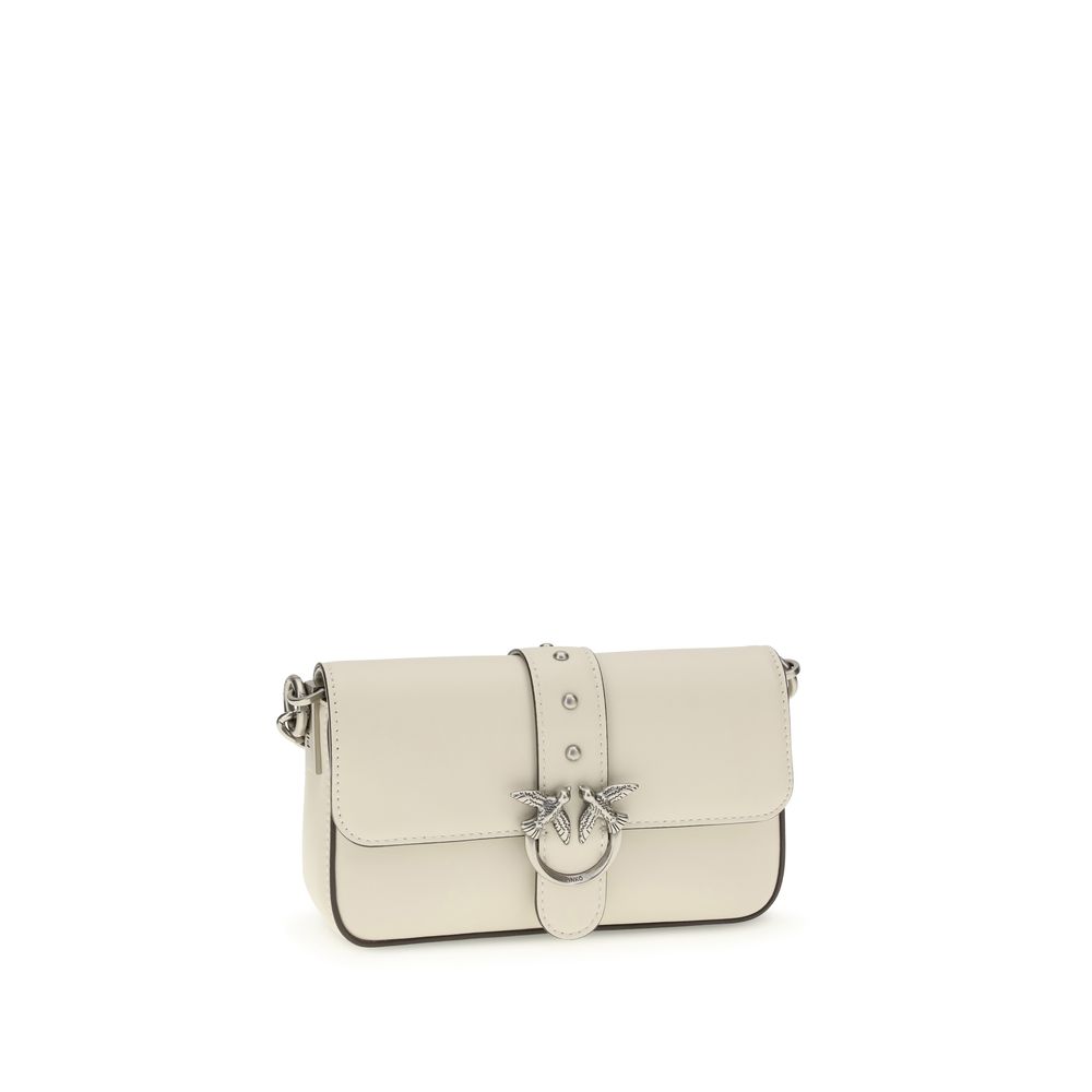 PINKO White Calf Leather Bos Taurus Shoulder Bag PINKO White Calf Leather Bos Taurus Shoulder Bag - Image 2