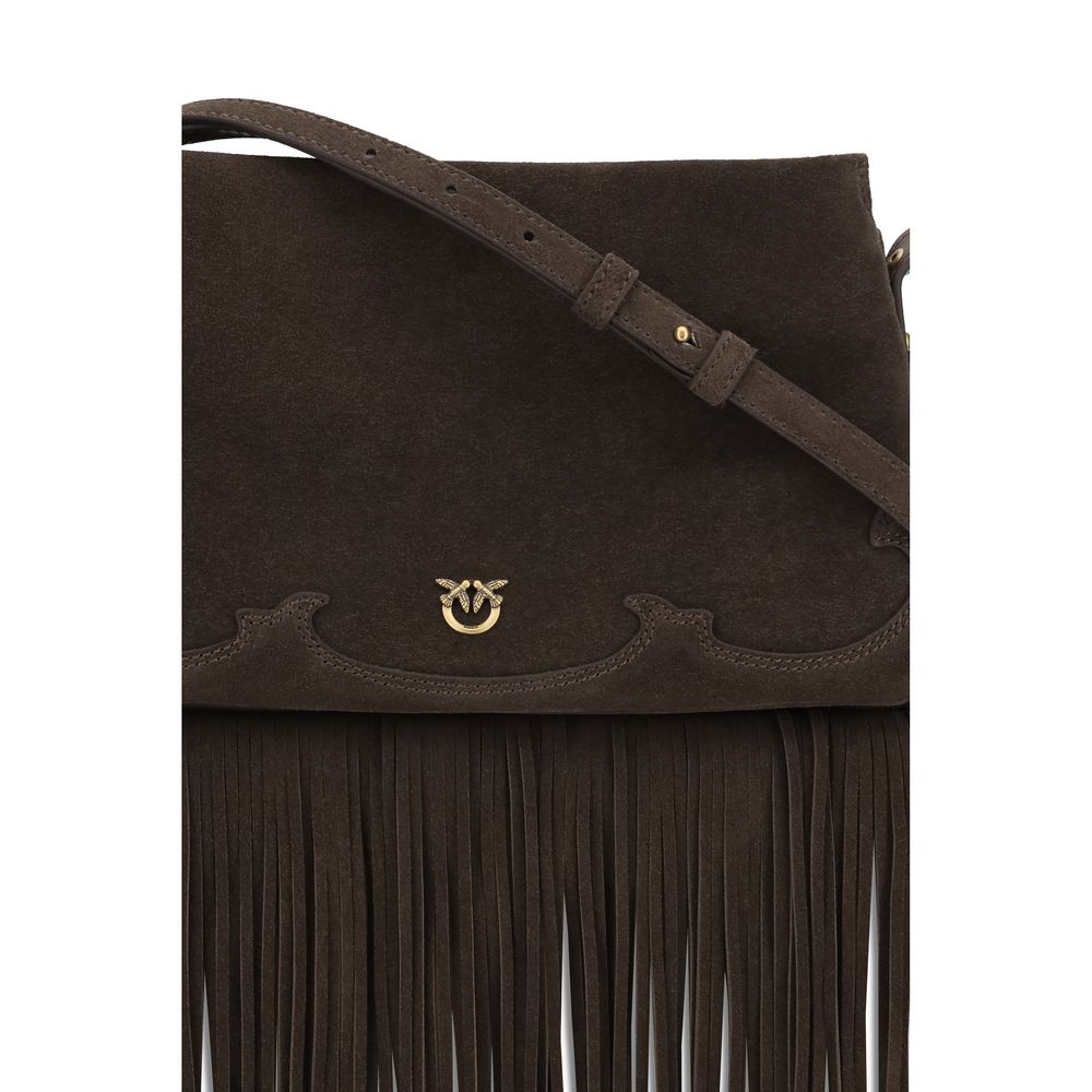 PINKO Brown Calf Leather Bos Taurus Shoulder Bag PINKO Brown Calf Leather Bos Taurus Shoulder Bag - Image 4