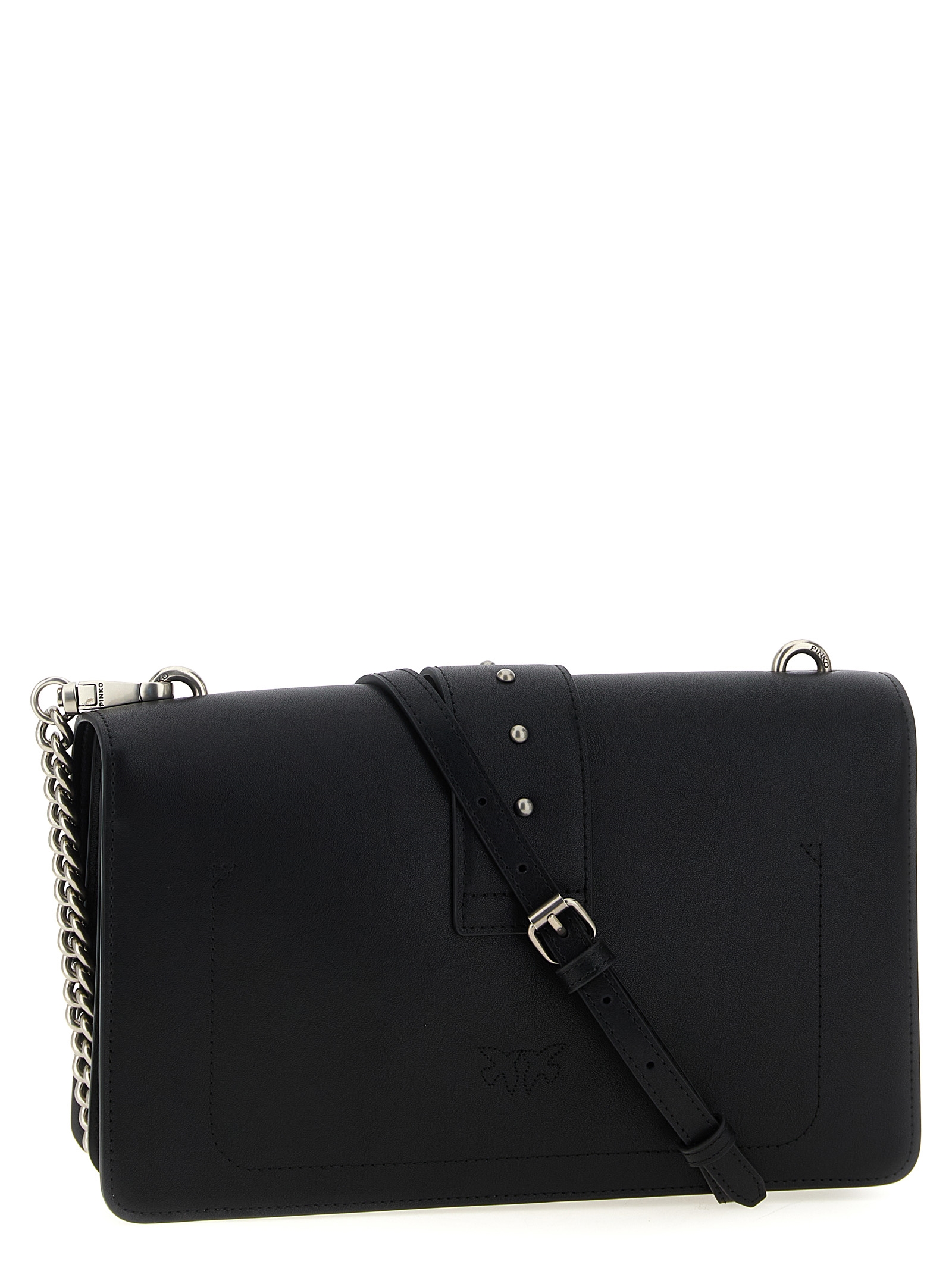 PINKO Black Goatskin Crossbody Bag PINKO Black Goatskin Crossbody Bag - Image 2