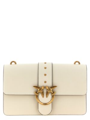 PINKO White Goatskin Crossbody Bag