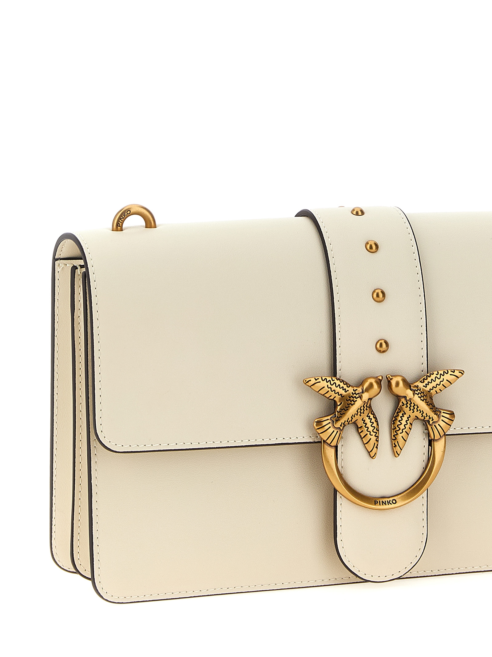 PINKO White Goatskin Crossbody Bag PINKO White Goatskin Crossbody Bag - Image 3