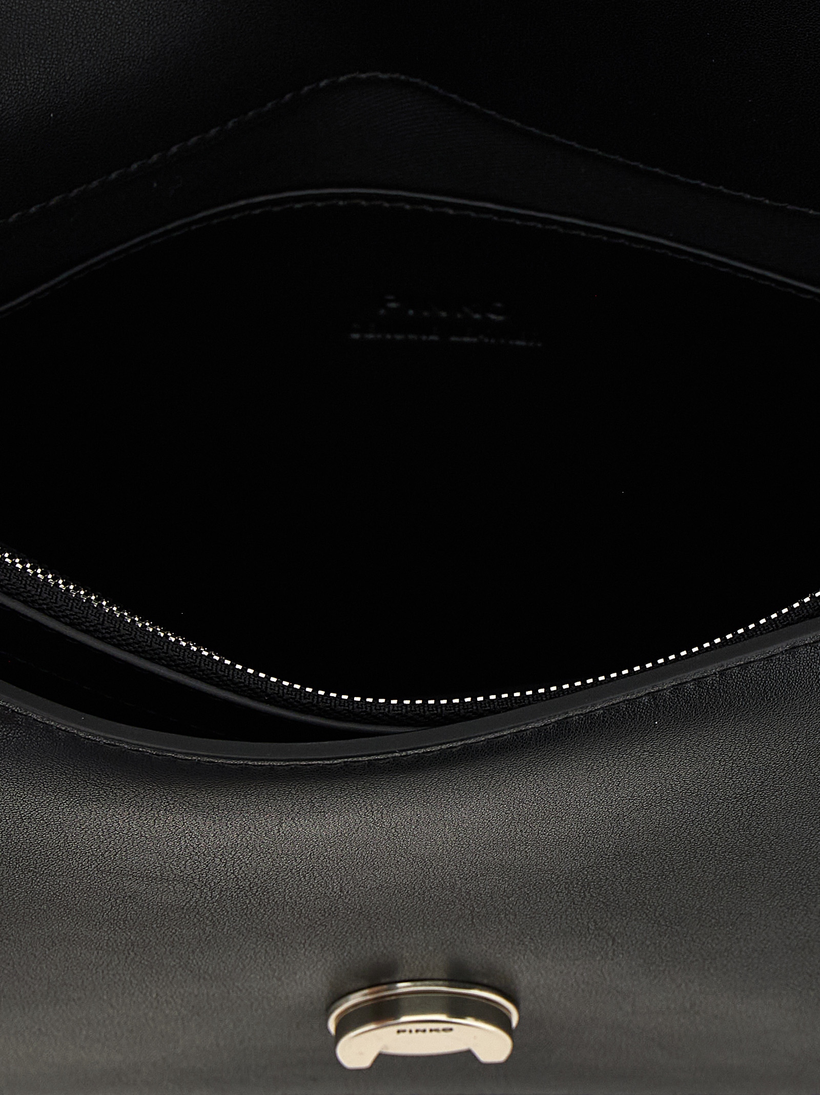 PINKO Black Goatskin Crossbody Bag PINKO Black Goatskin Crossbody Bag - Image 4