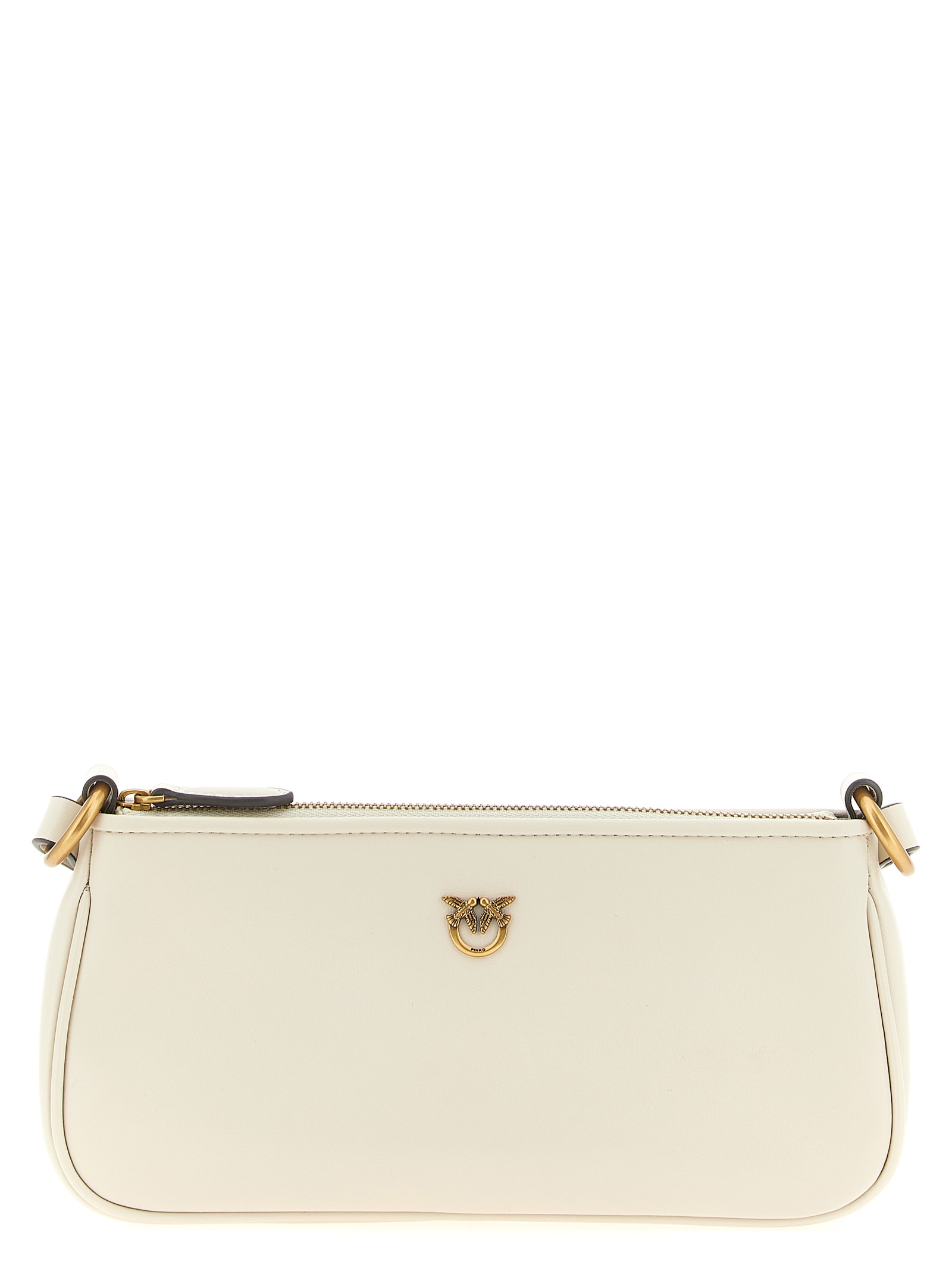 PINKO White Goatskin Crossbody Bag PINKO White Goatskin Crossbody Bag