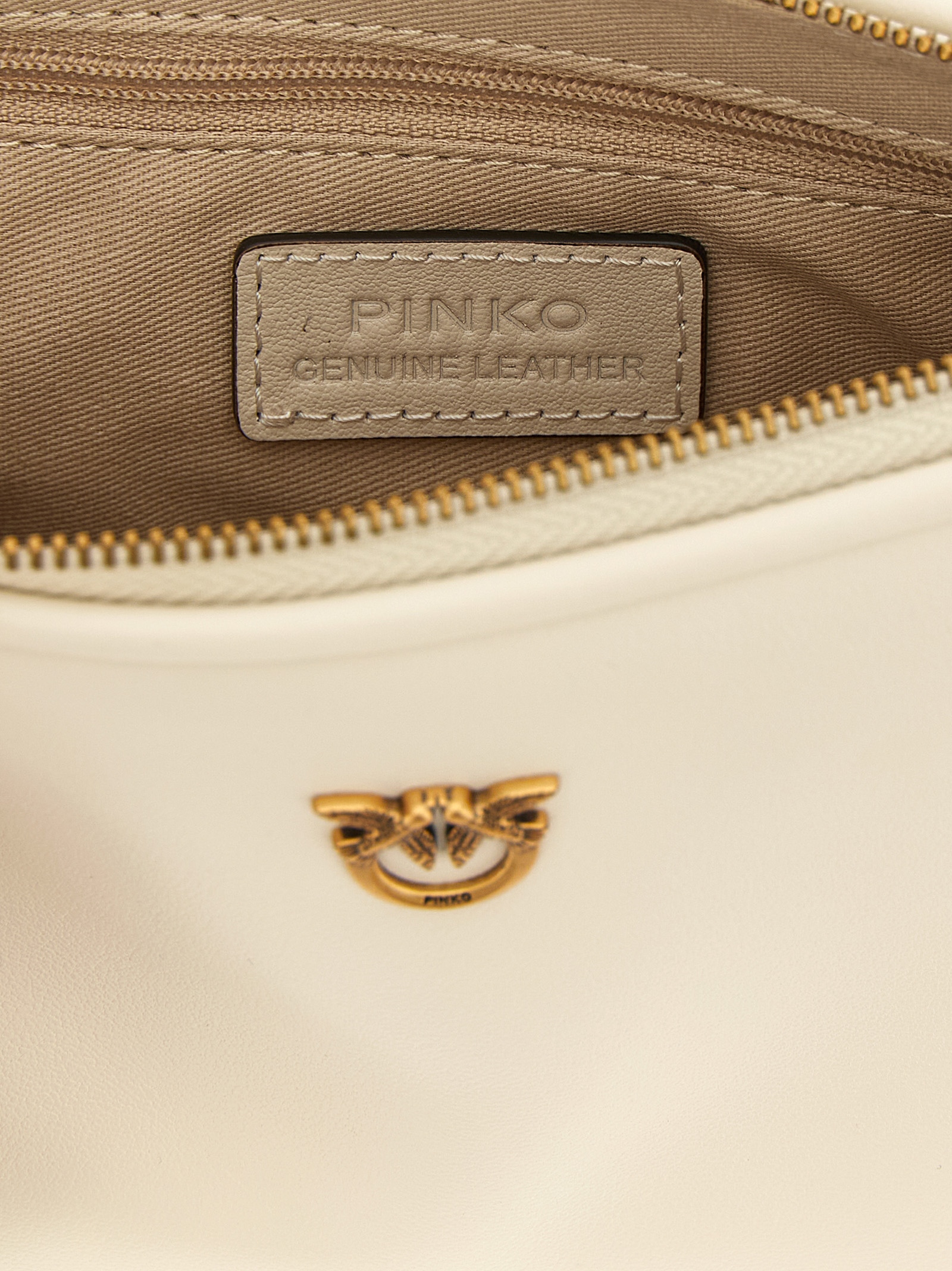 PINKO White Goatskin Crossbody Bag PINKO White Goatskin Crossbody Bag - Image 4