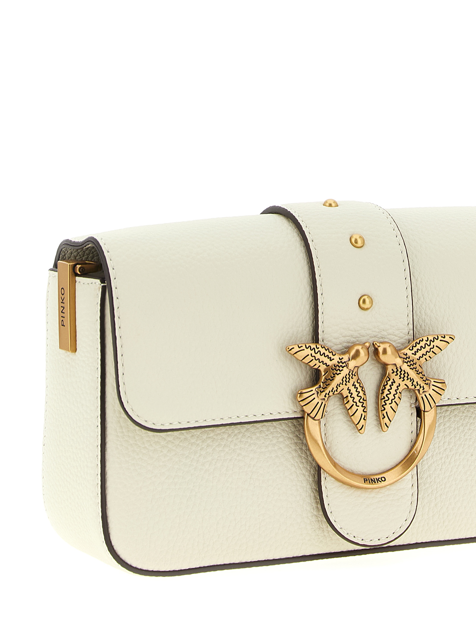 PINKO White Goatskin Crossbody Bag PINKO White Goatskin Crossbody Bag - Image 4